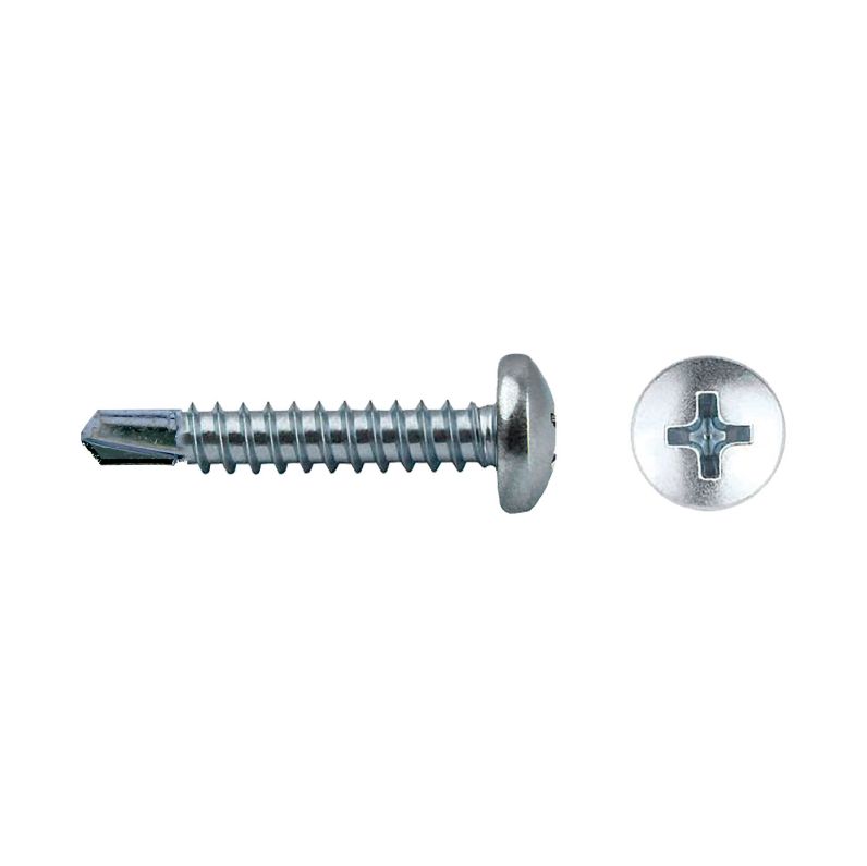 Tornillo punta broca reducida ALUN con cabeza redonda para perfiles de aluminio