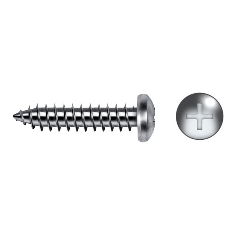 Tornillo rosca chapa DIN 7981 con cabeza alomada PH