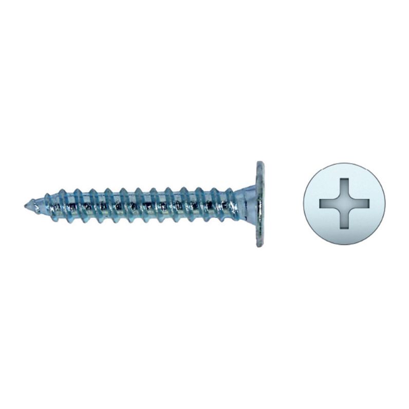 Tornillo cabeza extraplana CE zincado PH