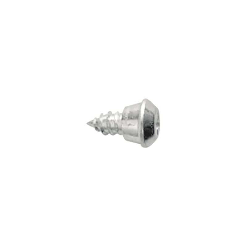 Tornillo para perfil PVC KO con acabado metálico