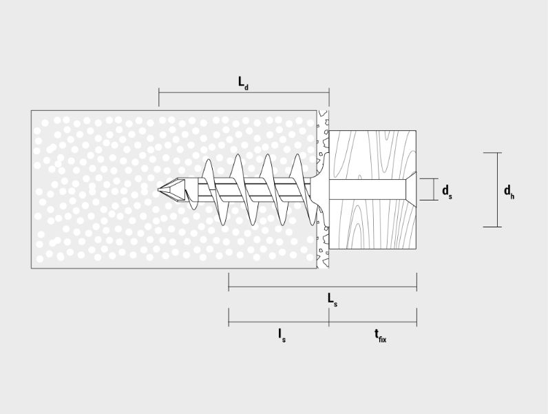 Dibujo técnico del taco de aislamiento IPL