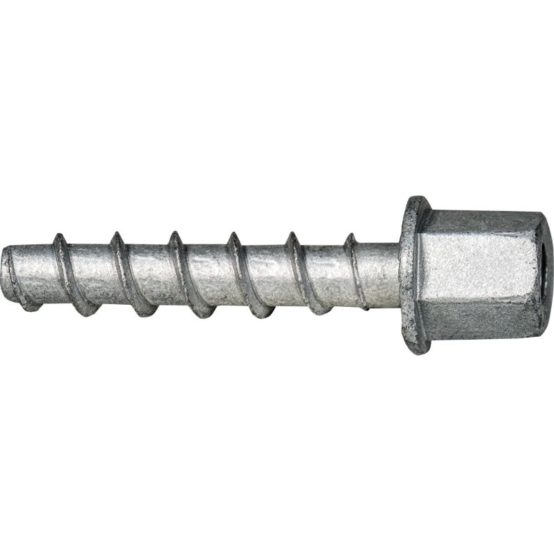 Tornillo BTS-6 Ø6 para hormigón con manguito y acabado galvanizado