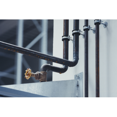 Abrazadera metálica reforzada isofónica M8+M10 RIF Ø 60 mm acero cincado