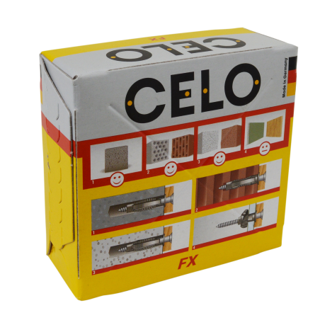 Caja de 50 kits : taco FX 6 + tornillo rosca madera SPS 4,5x45