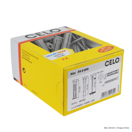 Taco FX 10 incl. Tirafondo hexagonal SKS 7,0x65