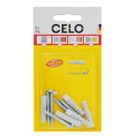 Blister taco de expansión estándar F con gancho