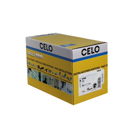 Clavo de acero XHA para clavadoras a gas FOX longitud 15 mm