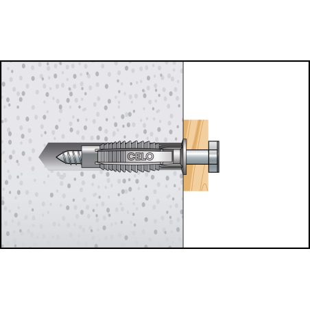 Taco FX 10 incl. Tirafondo hexagonal SKS 7,0x65