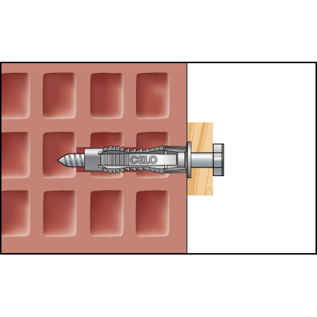 Taco FX 10 incl. Tirafondo hexagonal SKS 7,0x65