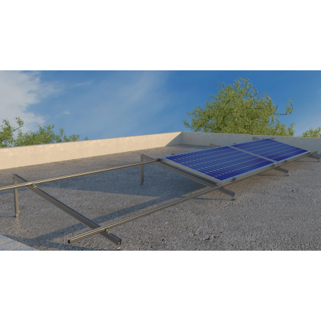 Triángulo para estructura solar inclinada 15º