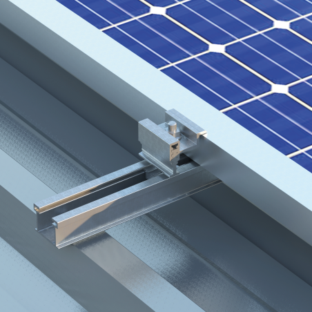 Perfil para instalaciones solares en tramos de 300 mm