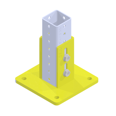 Base Soporte Perfil 60x60 Klimaproof