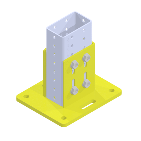 Base Soporte Perfil 100x60 Klimaproof