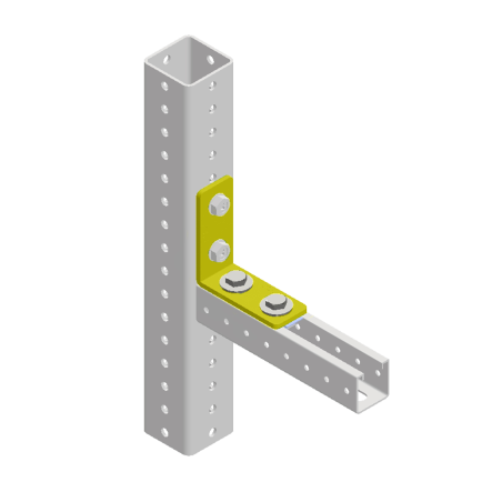 Escuadra 4 agujeros unión STRUT