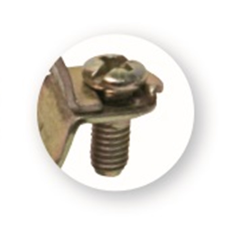 Detalle del tornillo de la abrazadera metálica M6 L – Fijación segura y resistente