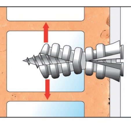 Taco de plástico con tornillo TTOR