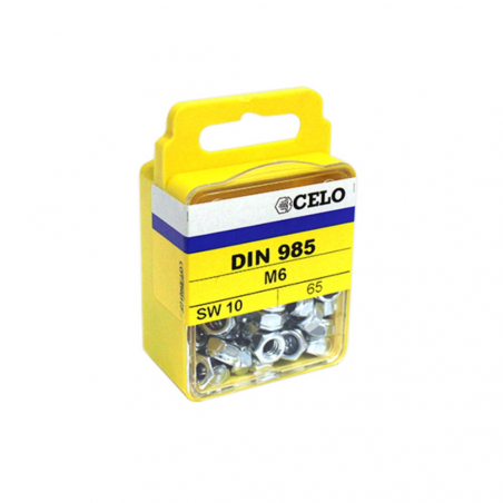 Blister tuerca autoblocante inserto nylon DIN 985