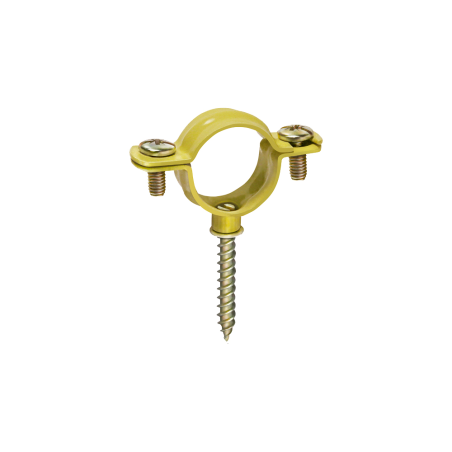 Abrazadera metálica gas M6 GNK con tornillos y varilla para fijación