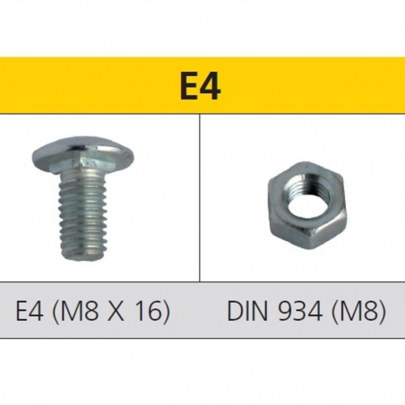 Tornillo métrico para estantería E4