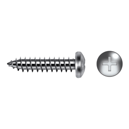 Tornillo rosca chapa DIN 7981 con cabeza alomada e impronta PH