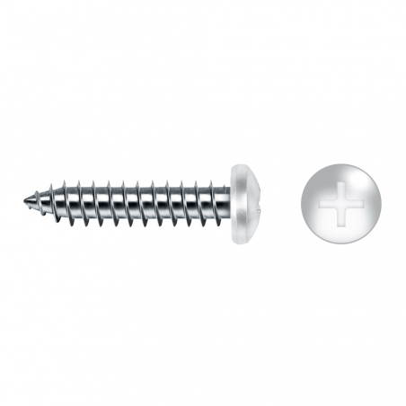 Tornillo rosca chapa DIN 7981 con cabeza alomada e impronta PH