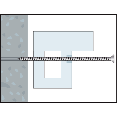Tornillo de premarcos FBS-Z 7,5-132 cabeza cilindrica, cincado