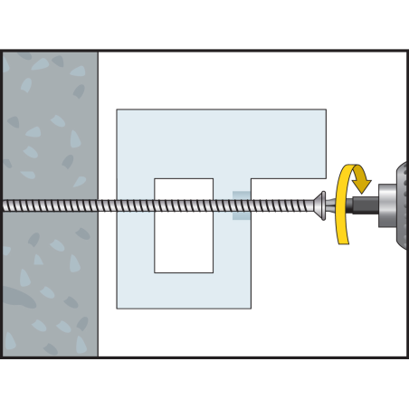 Tornillo de premarcos FBS-Z 7,5-132 cabeza cilindrica, cincado