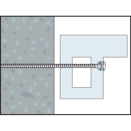 Tornillo de premarcos FBS-Z 7,5-132 cabeza cilindrica, cincado