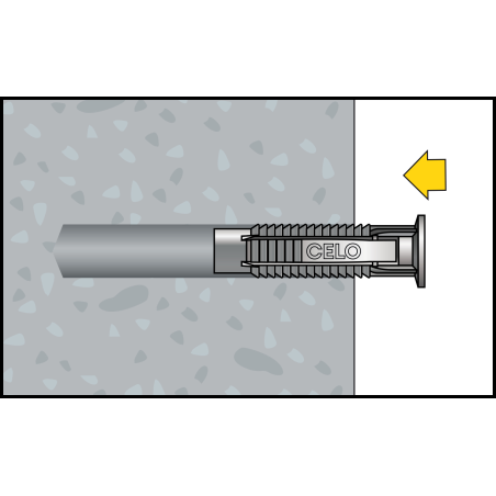 Caja de 50 kits : taco FX 6 + tornillo rosca madera SPS 4,5x45