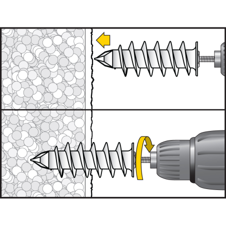 Taco para fijar sobre aislamientos IPL 95