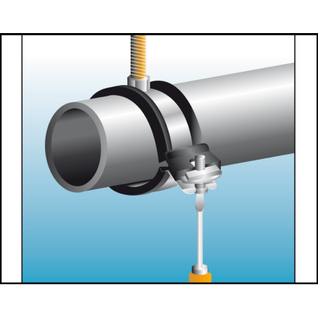 Instalación paso 3: Ajuste final del tornillo en abrazadera rápida isofónica M8/M10 RIF