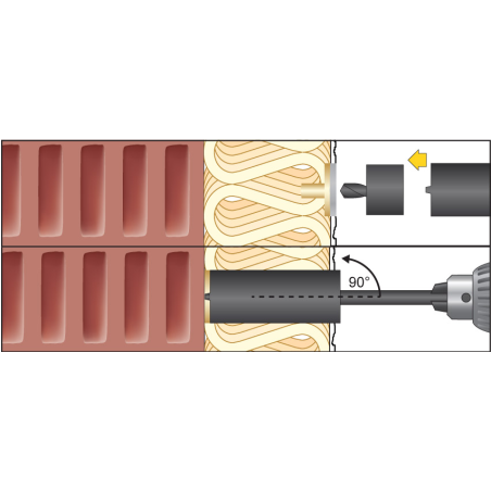 Anclaje altas cargas en ladrillo ResiTHERM 120 2 St., incl. 1x ResiFIX VY300SF, varilla A4 Set