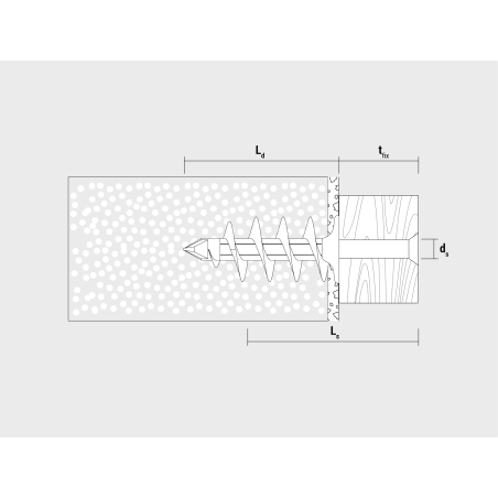 Dibujo técnico del taco de aislamiento IPL