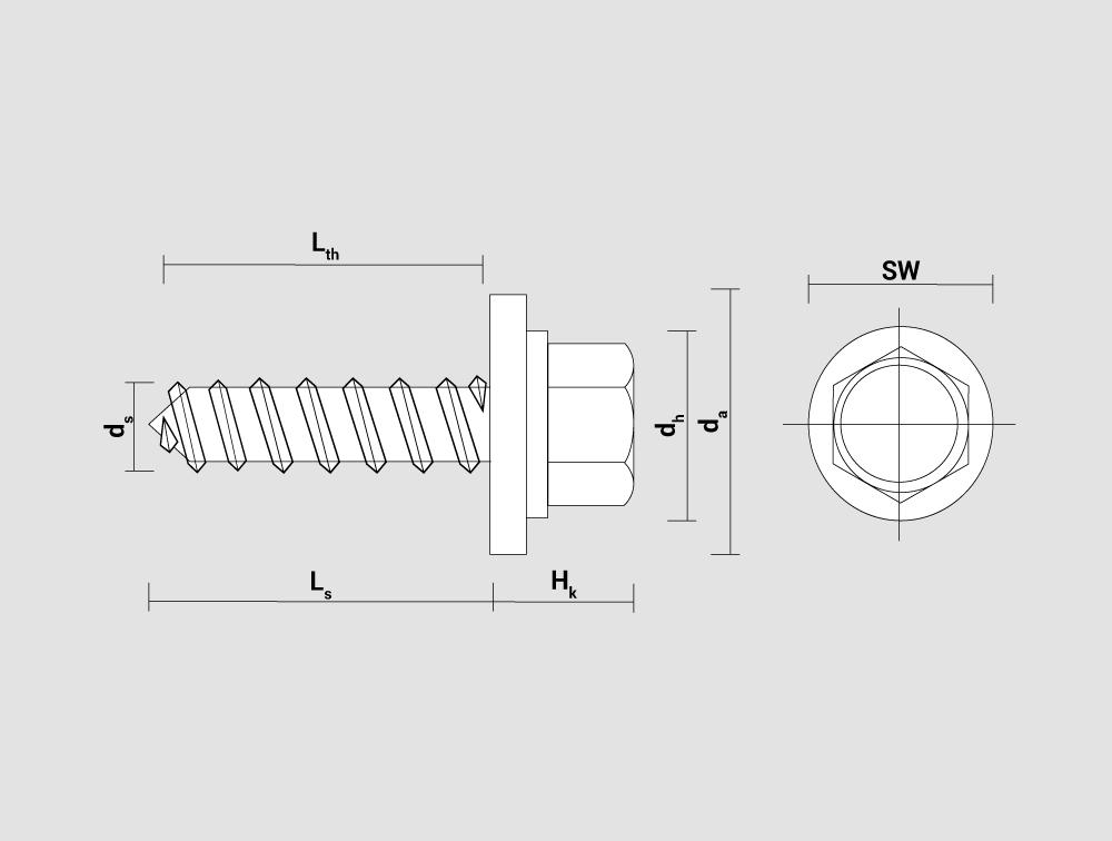 Dibujo técnico - EPDM DIN 7661 - ES
