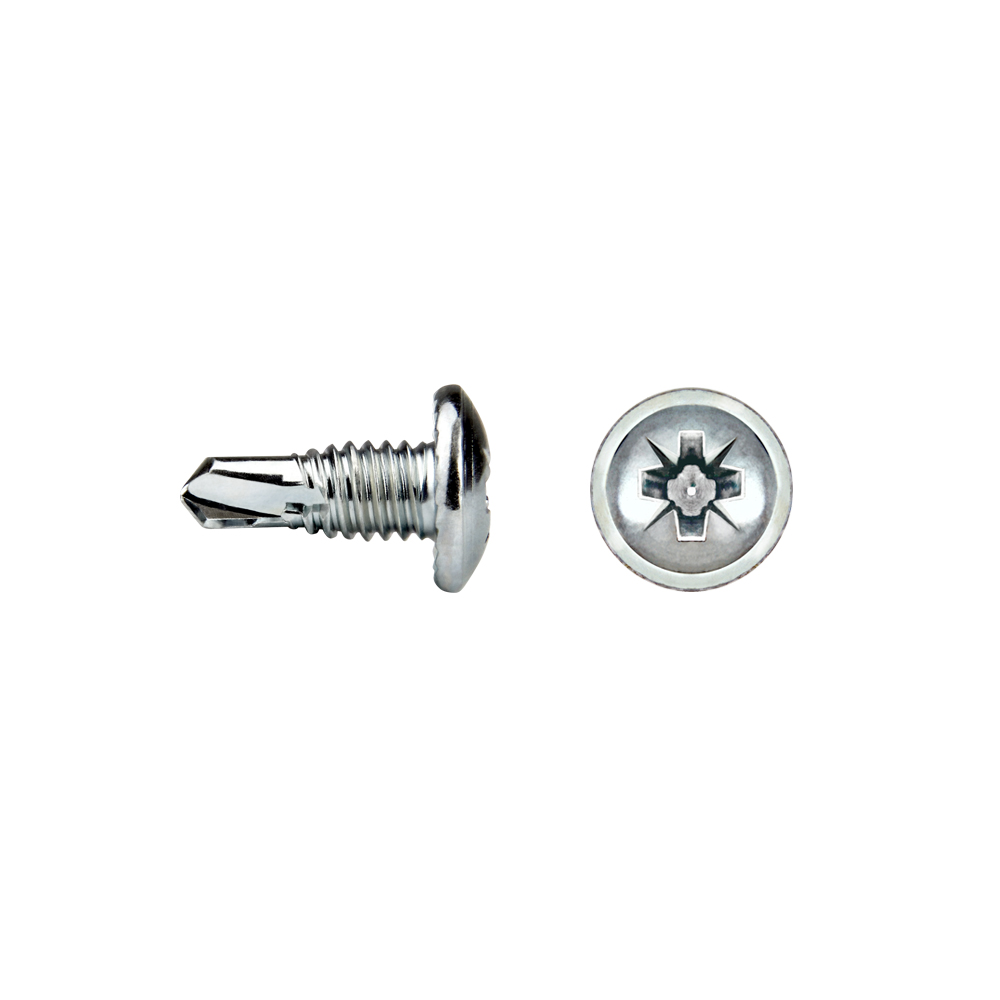 Tornillo trilobular zincado con cabeza alomada PZ