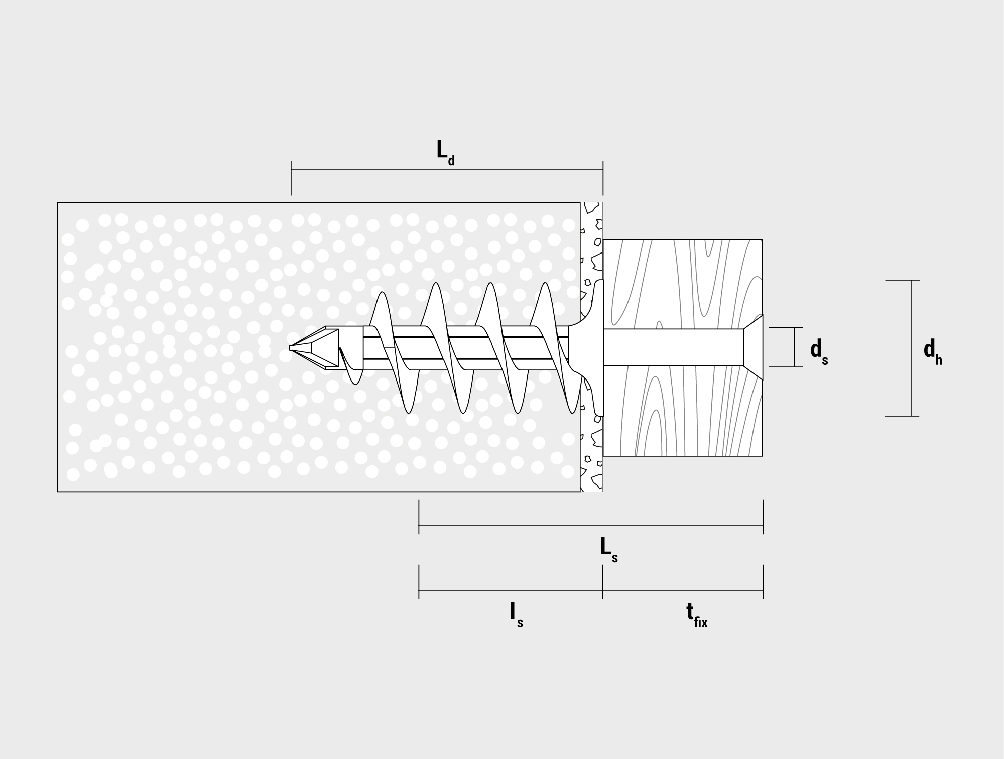 Dibujo técnico del taco de aislamiento IPL