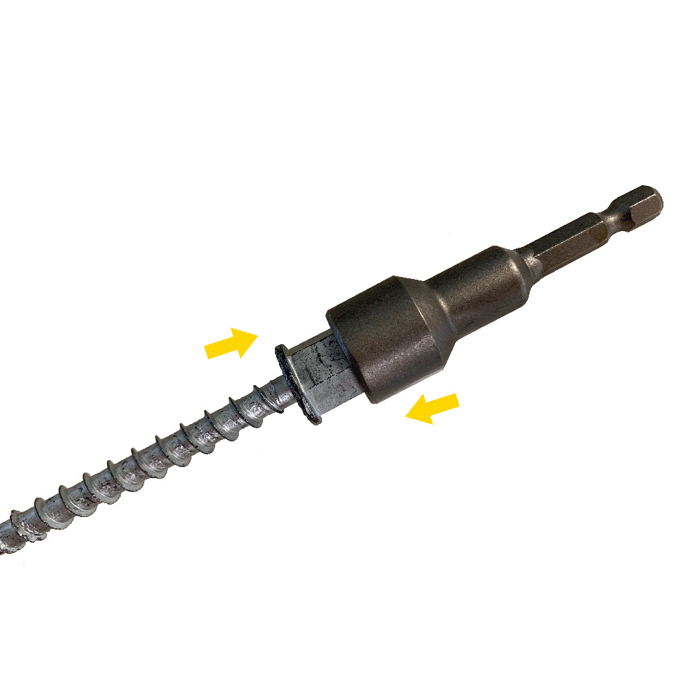 Adaptador BTS-6 conectado a tornillo para instalación rápida 