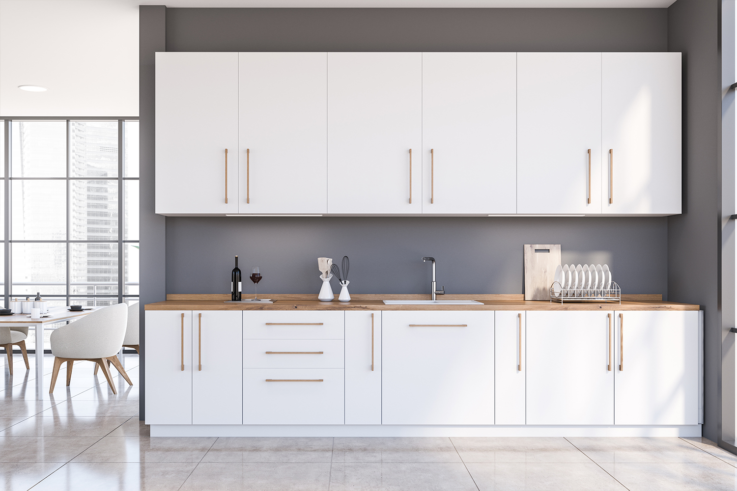 Aplicación del basculante multiuso BT Plus en cocina