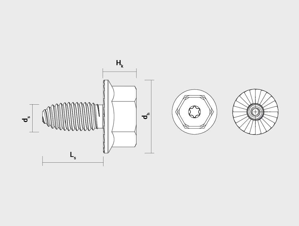 Dibujo técnico - Tornillo FAS - ES