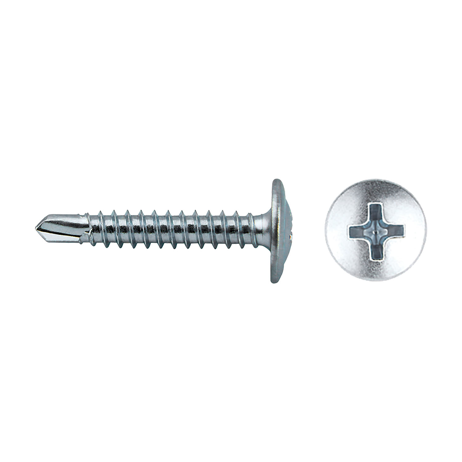 Tornillo punta broca reducida ALFST con cabeza baja para fijación en aluminio