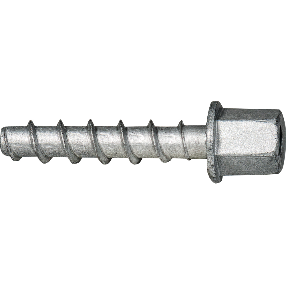 Tornillo BTS-6 Ø6 para hormigón con manguito y acabado galvanizado