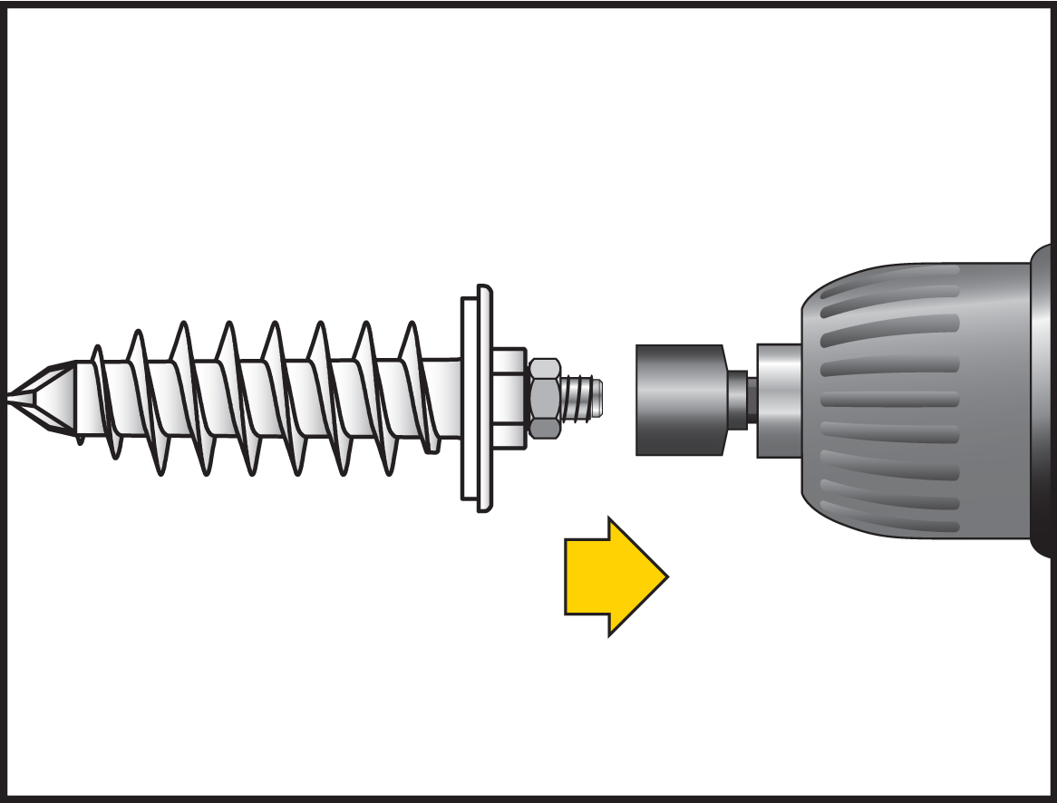 Inserta el IPL 95DS al taladro