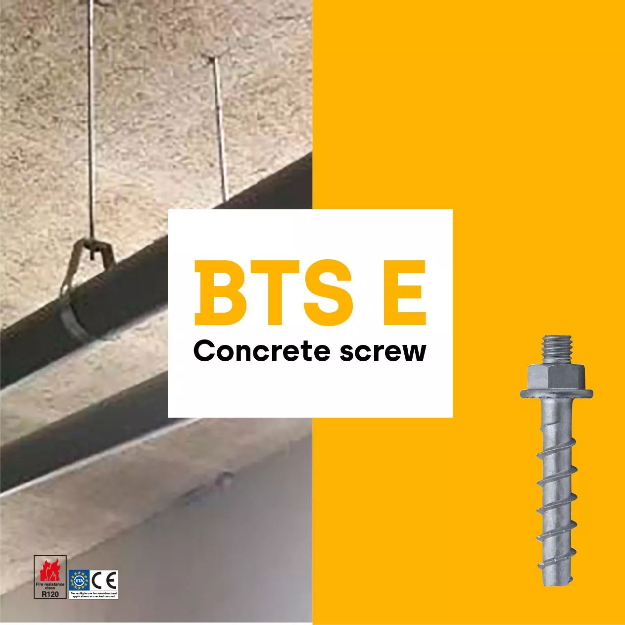 Tornillo para hormigón BTS E