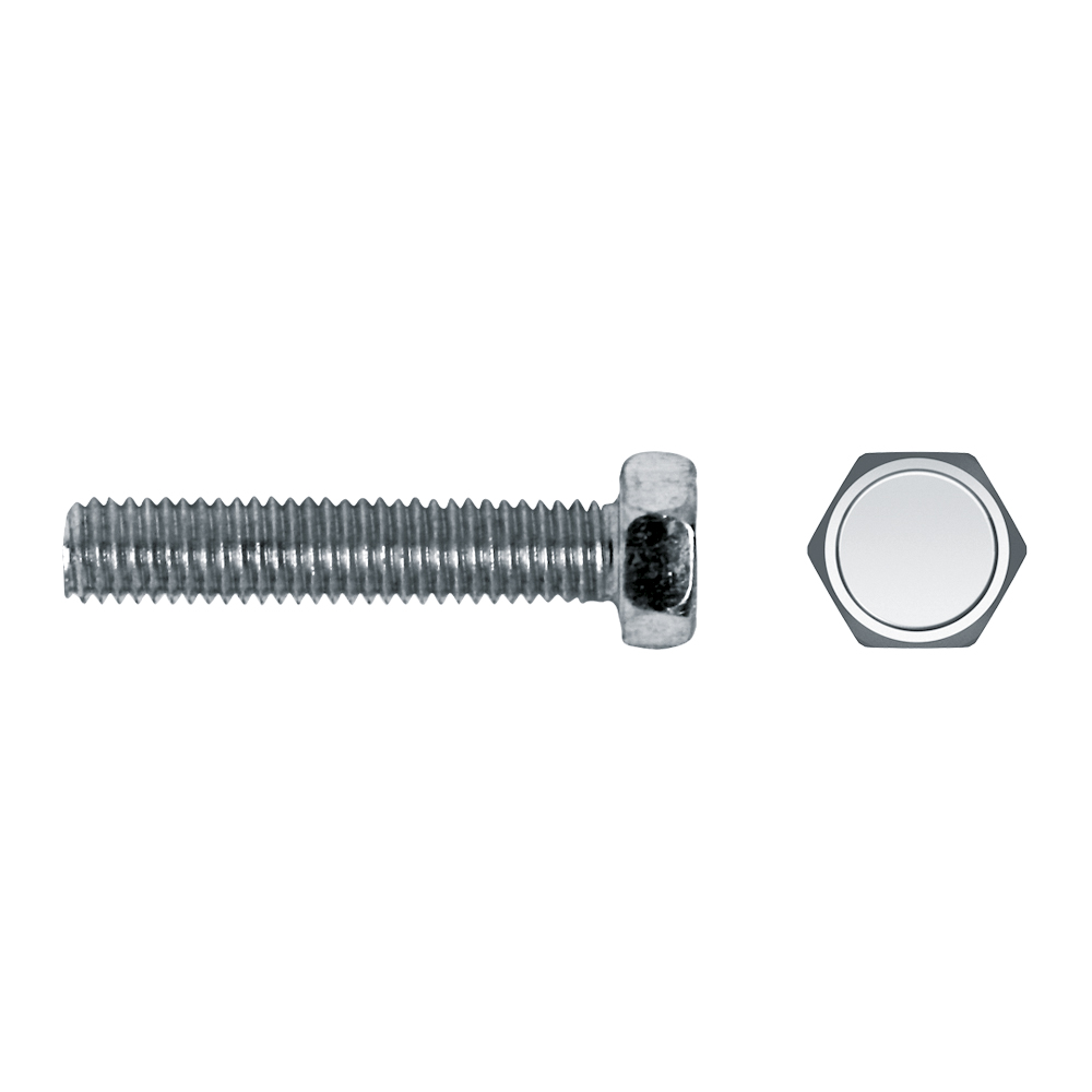 Tornillo DIN 933 con cabeza hexagonal y rosca métrica