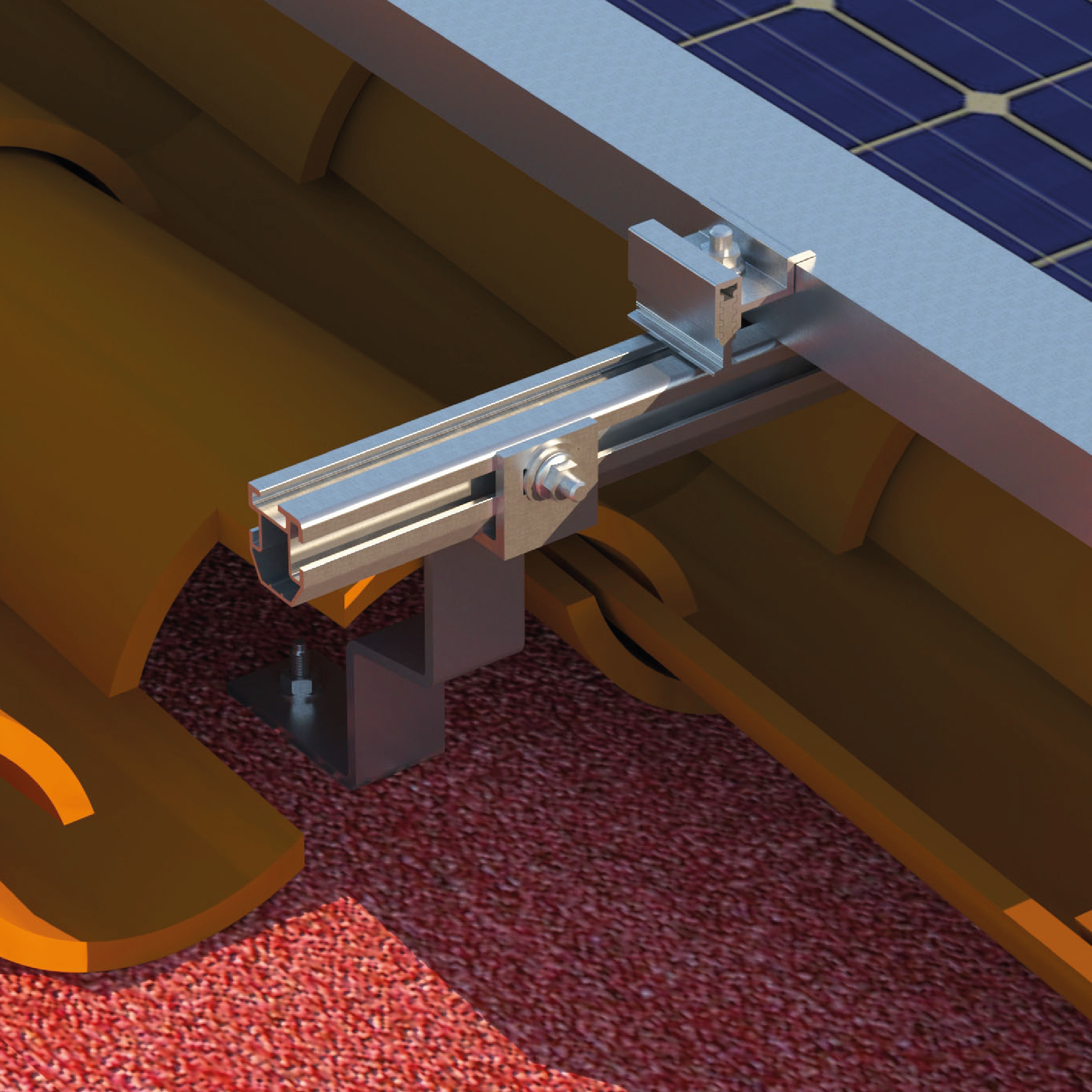Aplicación del Salvateja Árabe para instalación fotovoltaica en tejados de teja curva