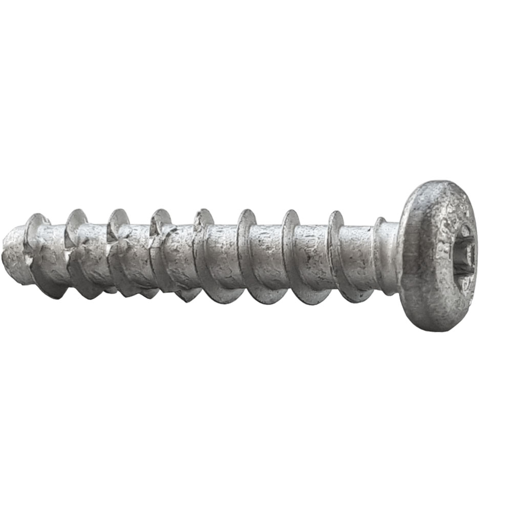 Tornillo BTS-5 Ø5 con cabeza alomada para fijación directa en hormigón