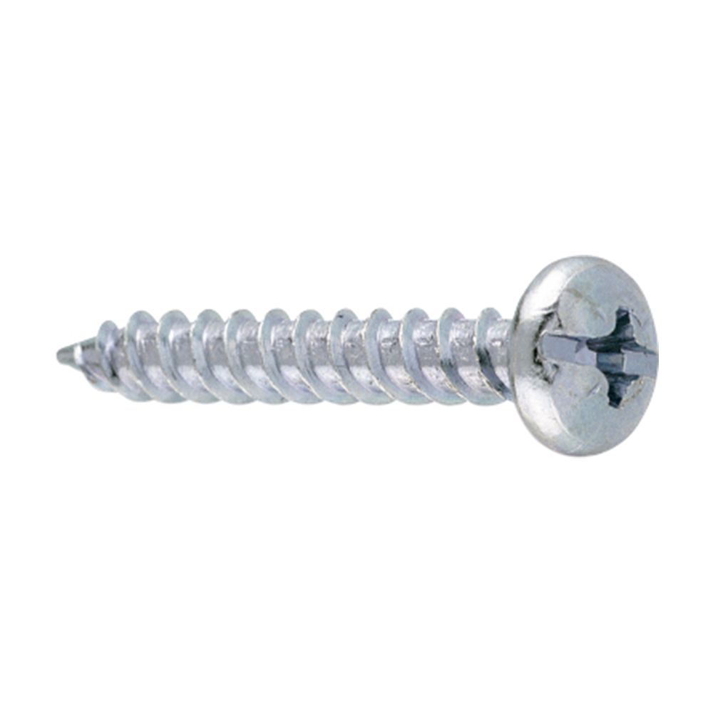 Tornillo rosca chapa con cabeza plana y punta afilada