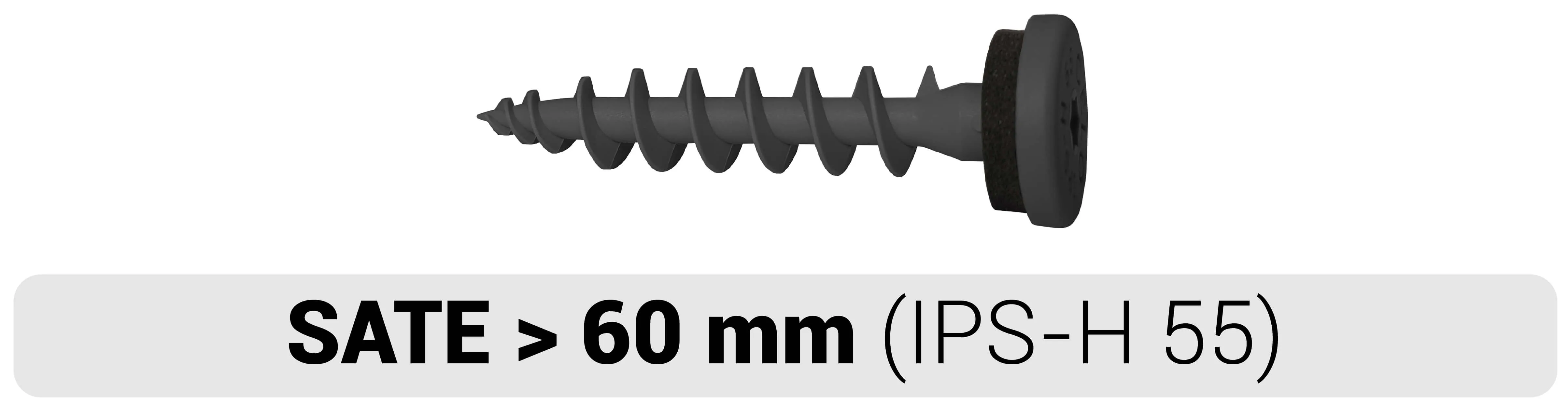 El tornillo para aislamiento IPS-H55 para sate > 60 mm