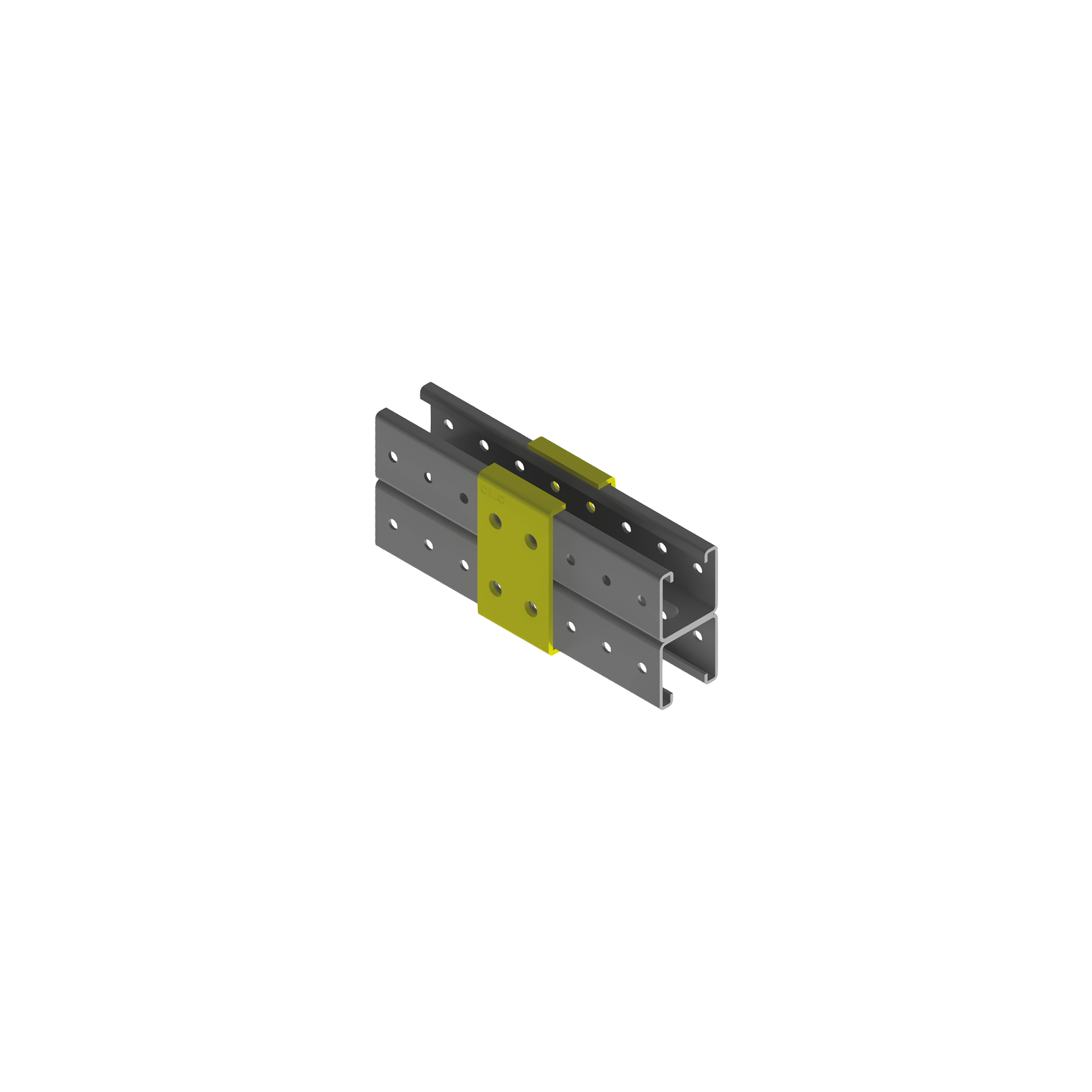 Pletina de unión vertical FAS KlimaProof® para conexión de perfiles Strut
