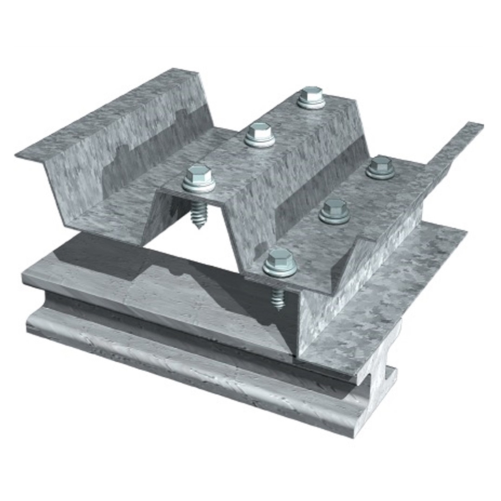 Fijación de chapa metálica con tornillos hexagonales EPDM